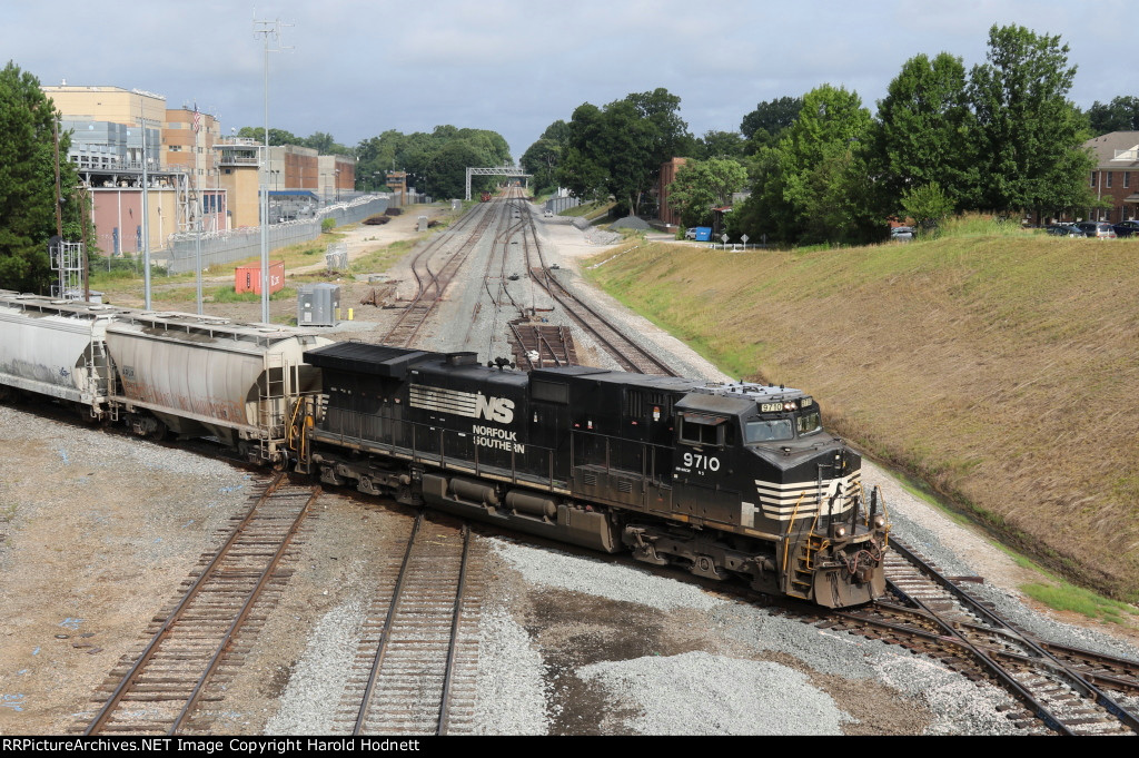 NS 9710 leads train E25 across Boylan Junction